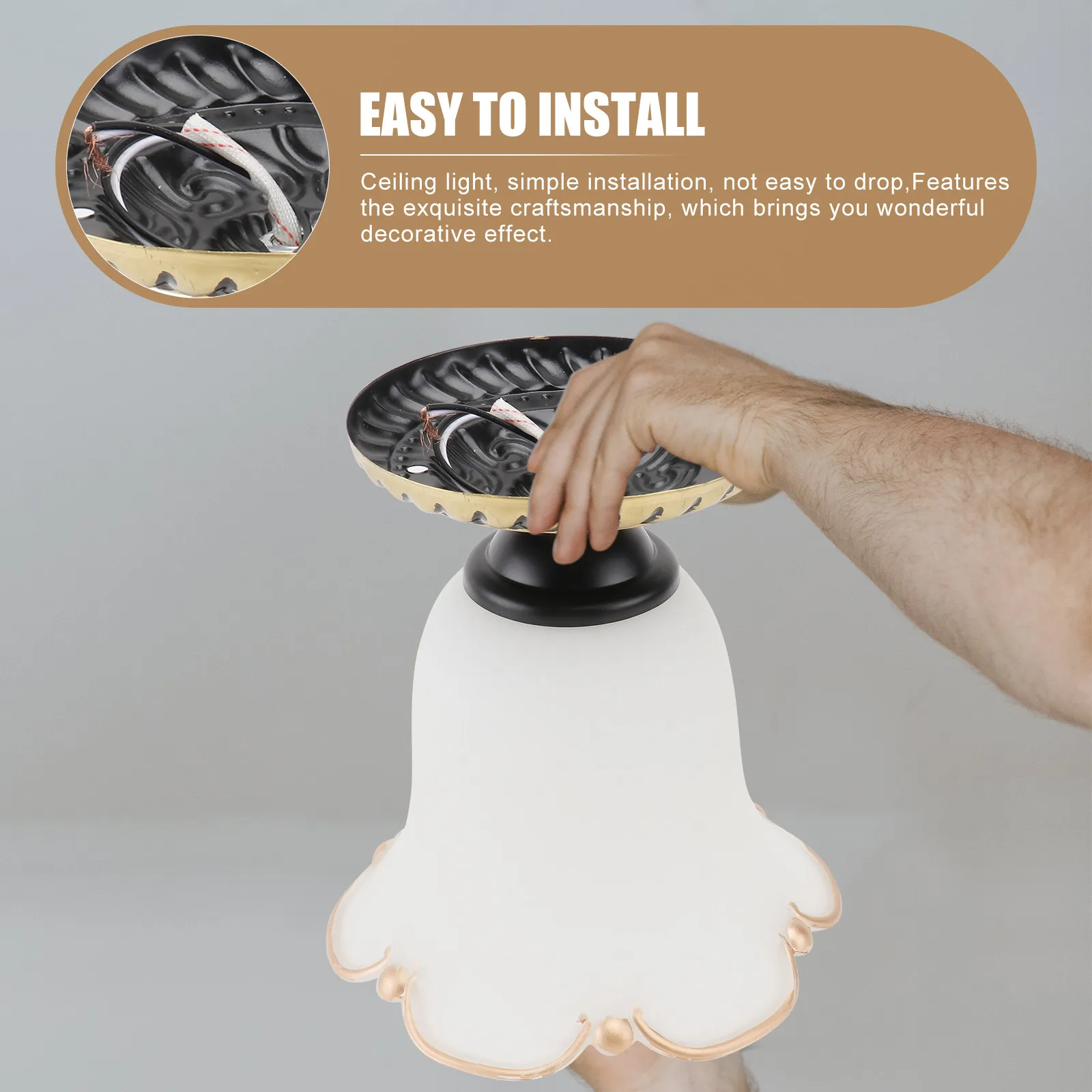 Ceiling Lamp for Bedroom Living Room Kitchen Balcony – Modern Design, Energy-Efficient LED Lighting