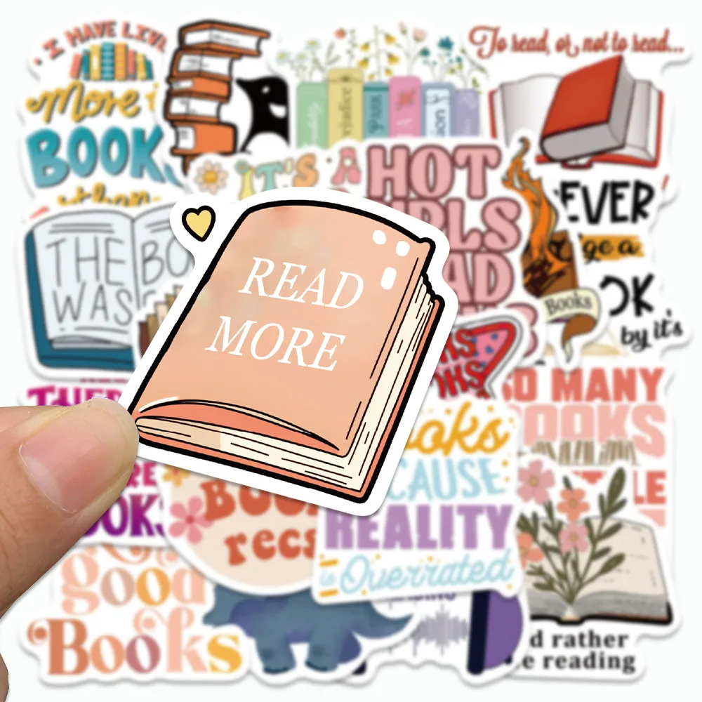 50PCS Cartoon Read Stickers INS Style Graffiti Decals For Notebooks Laptop Clipboard Refrigerator Guitar Decorate Stickers Toys