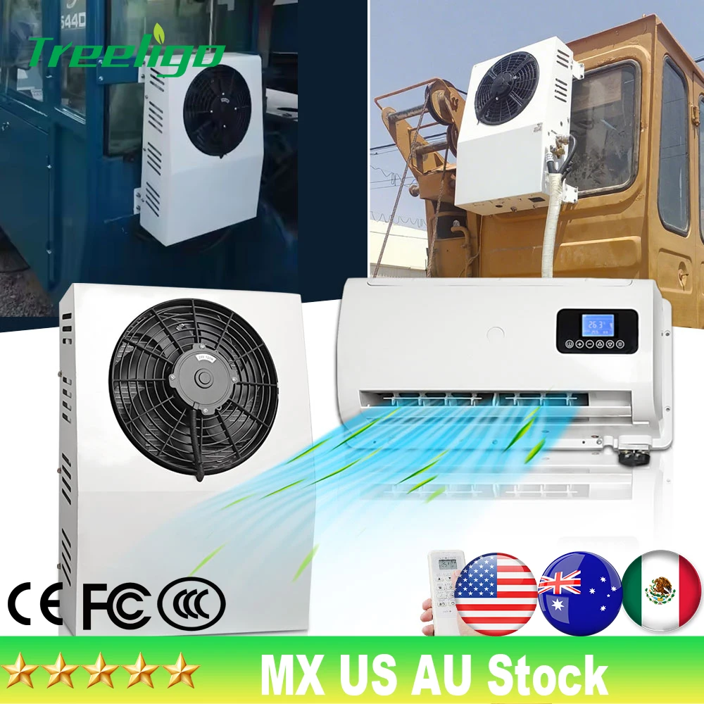 

Treeligo 12 В/24 В грузовик сплит-кондиционер электрический парковочный охладитель переменного тока для трактора кабина грузовика кемпер фургон караван мотор для дома