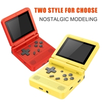 New POWKIDDY New V90 Version Open-Source Retro Game Console 3.0 Inch IPS LCD 320 x 240 64GB ROM Built-in 15000 Games (Black)