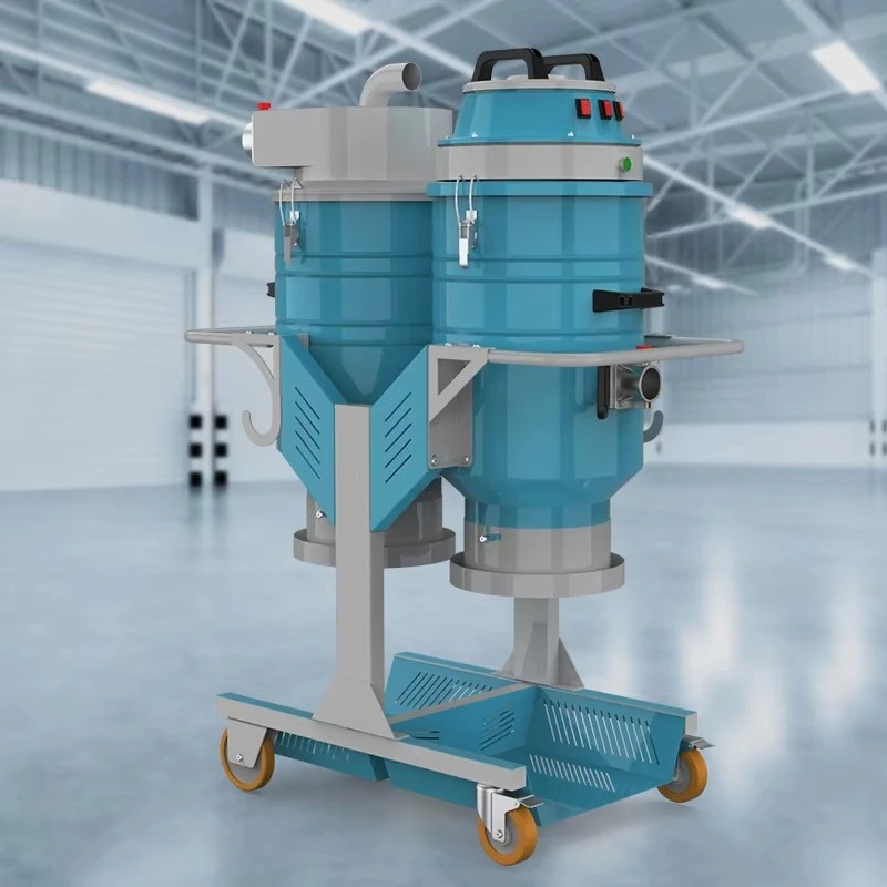 Easy to Operate Double Bucket Bagging Professional Industrial Vacuum Cleaner Large for Dust