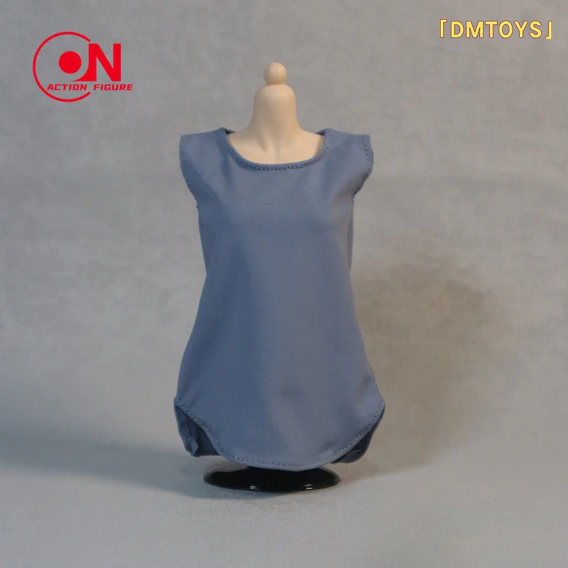 DMTOYS DF079 1/6 Skala Eis Seide Lose Beiläufige Ärmelloses T-shirt Kleidung Modell Fit 12 "Weibliche Soldat Action Figur körper Puppen