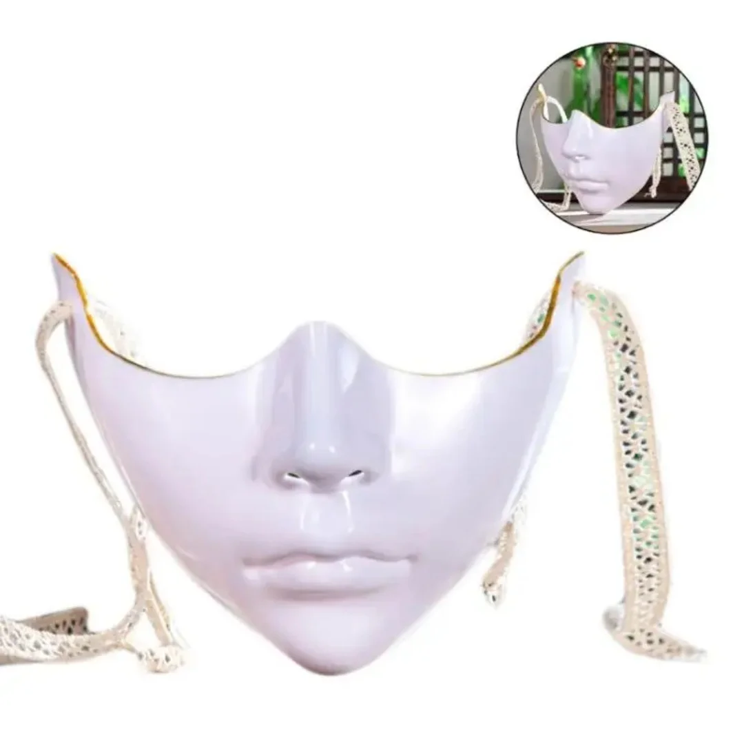 قناع تلبيس خفيف الوزن للهالوين، قناع عين للنساء، قناع عين قابل للتنفس، غطاء وجه كرنفال لحفلات الهالوين