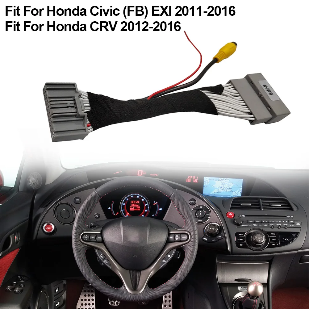AUTO Rear View Cable Rear View Camera Adapter Cable Electronic Components For-CRV For-Civic (FB) EXI