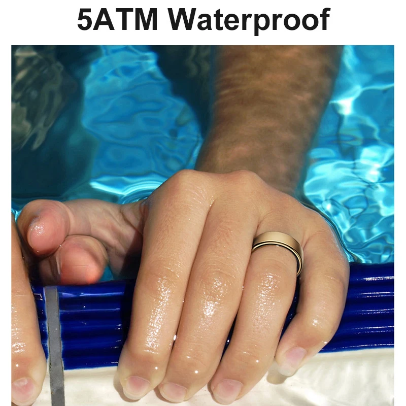 R10 Smart Ring Men Women with Wireless Charging,Health and Sleep Monitor,5ATM Waterproof, Multi-sport Mode For Android IOS Phone image 5