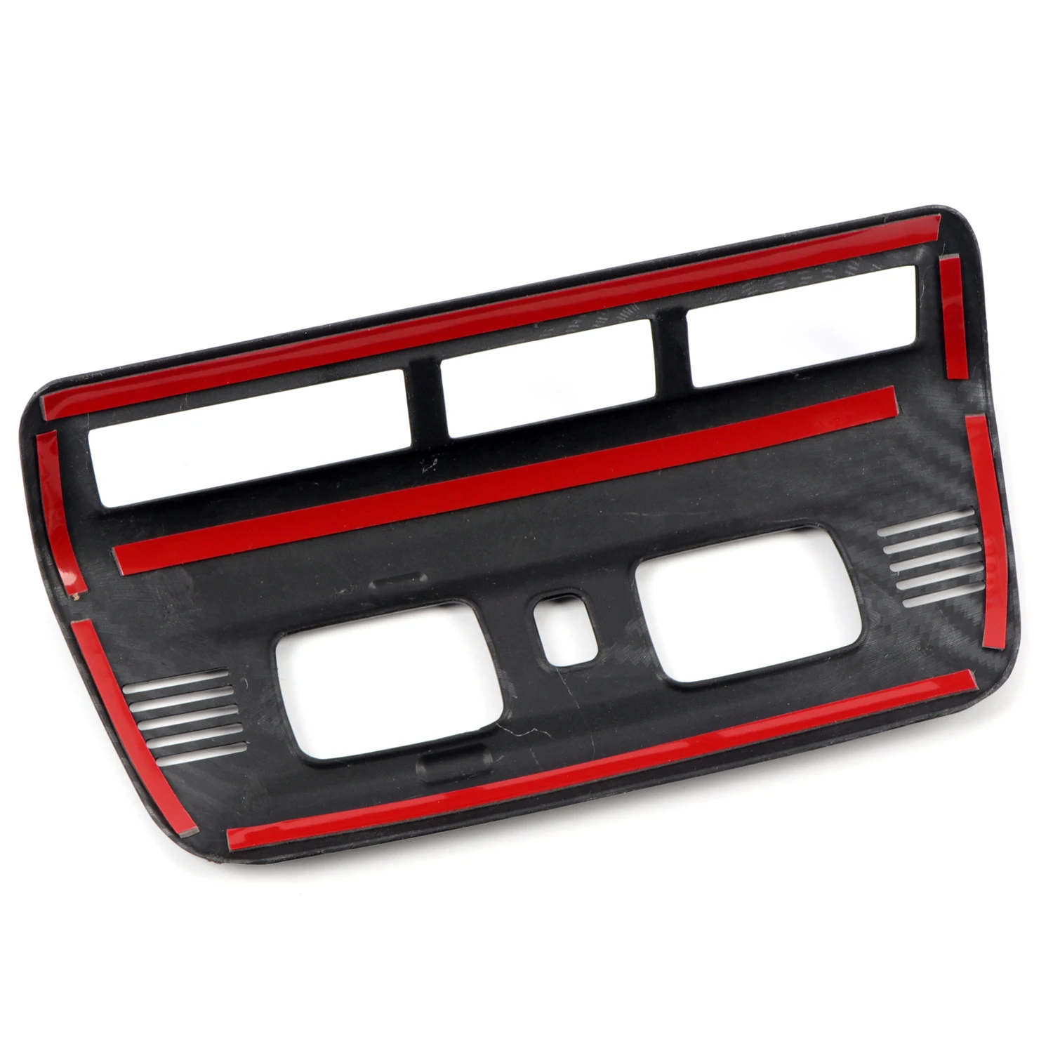 Car Accessories For Chevrolet Corvette C8 2020-2023 Carbon Fiber Style Interior Front Reading Lamp Frame Decoration Cover Trim image 3