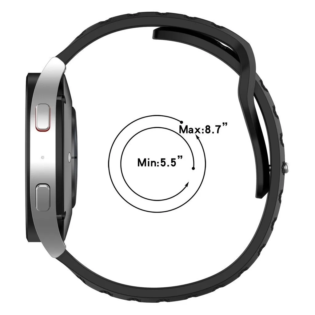 18 20 22mm pulseira de silicone esportiva para huawei relógio gt 2 2e 3 4 5 pro gt3se botões relógio 3 4 pro acessórios de relógio respirável