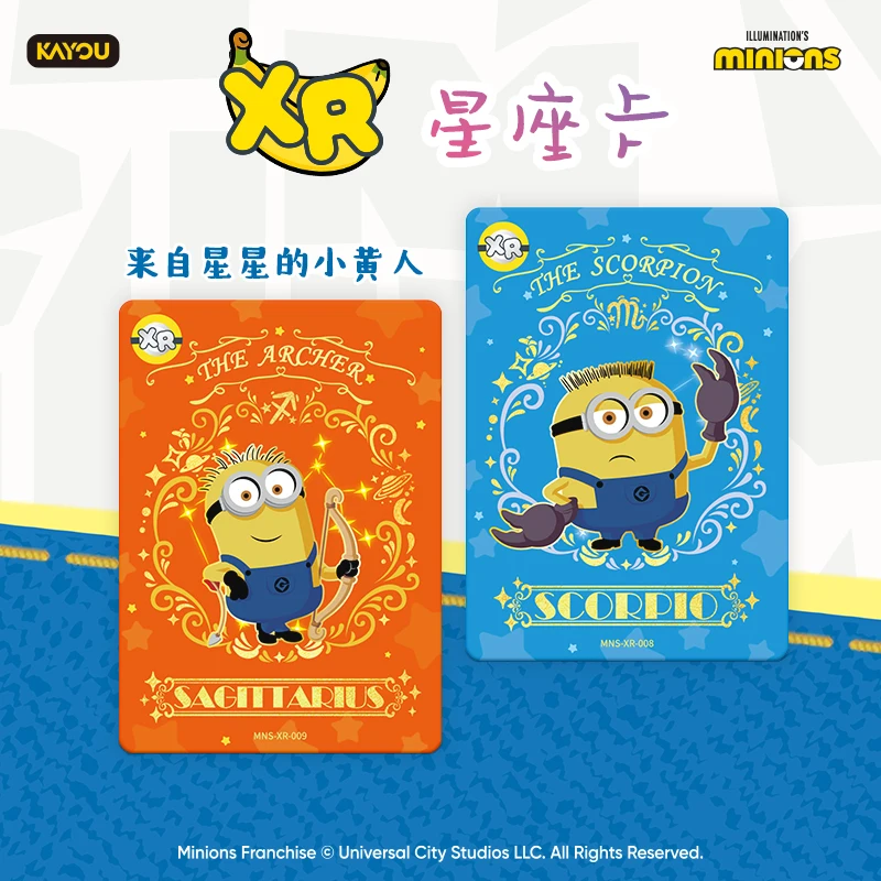 Collezione ufficiale originale Kayou'S Little Yellow People'S Ba Nana Cute Master Pack Confezione di carte periferiche Regalo di Natale in stock
