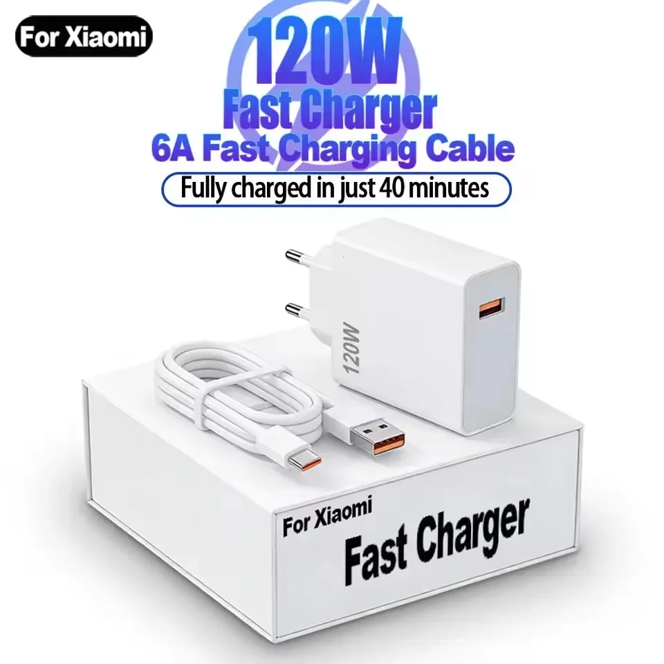 120W Fast Charger GaN Super Fast Charge For Xiaomi 17 Pro Ma