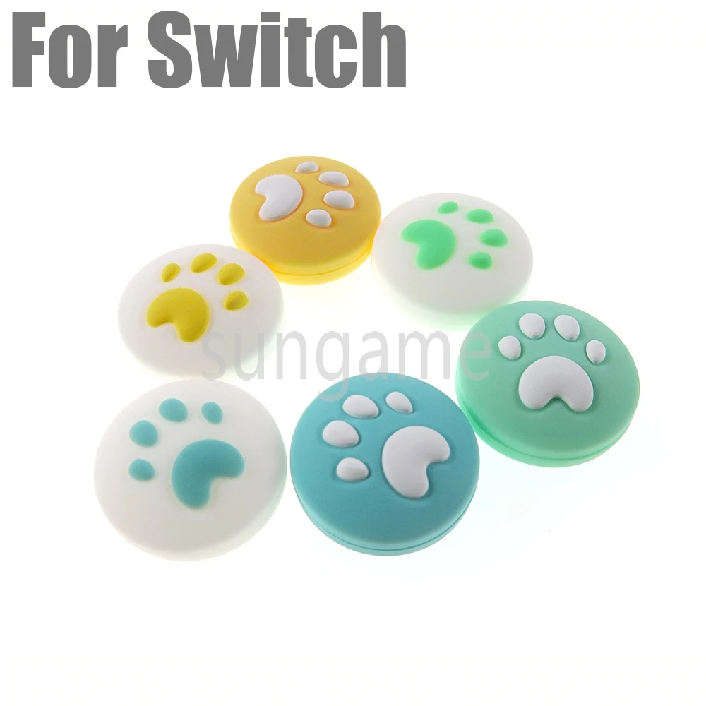 

100 шт., цветные милые круглые дуговые ручки для большого пальца для переключателя NS Lite, универсальные защитные колпачки для контроллера, чехлы для джойстиков