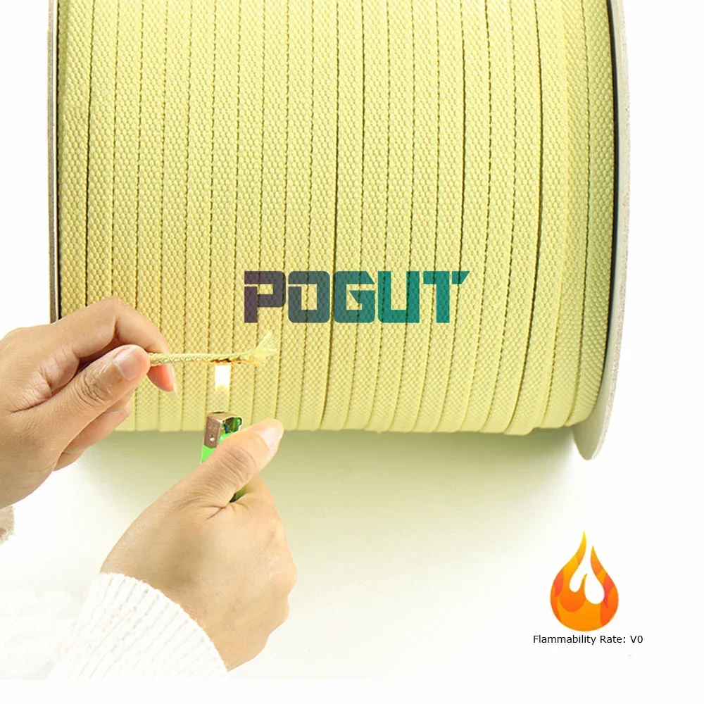 Kevlar Fiber Belt Heat-Resistant Fire-Retardant Tempered Glass Machine Roller Rope