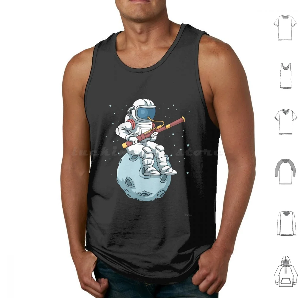 Astronaut Bassoon Band Player Bassoonist Reeds Bassoon Tank Tops Vest Sleeveless Bassoon Bassoon Player Bassoon Bassoonist