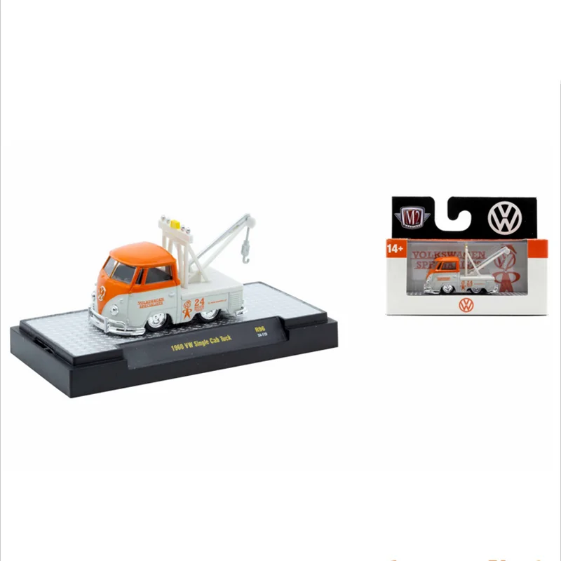 

M2 Machines 1:64 Scale Diecast Alloy 1960 VW Single Cab Truck Toys Cars Model Classics Adult Gifts Souvenir Static Display