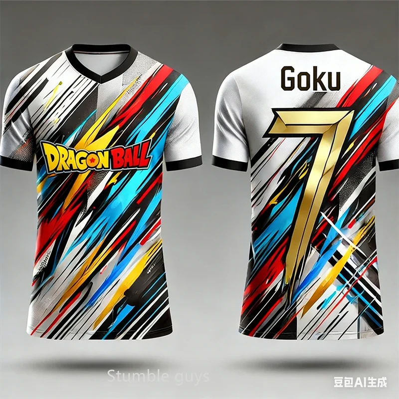 

Summer Dragon Ball T-shirt Boys Clothes Girls Kids Baseball Jersey Kakarot Women Super Saiyan Tee