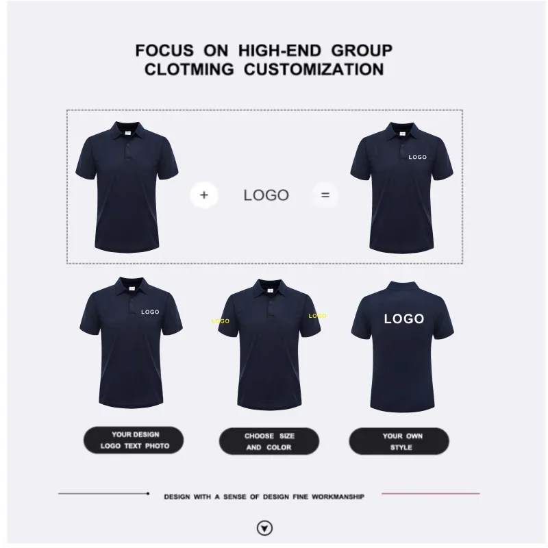 Summer Casual Breathable Polo Shirts Company Logo Custom Print Embroidery Personalized Design Men And Women Short-Sleeved Tops