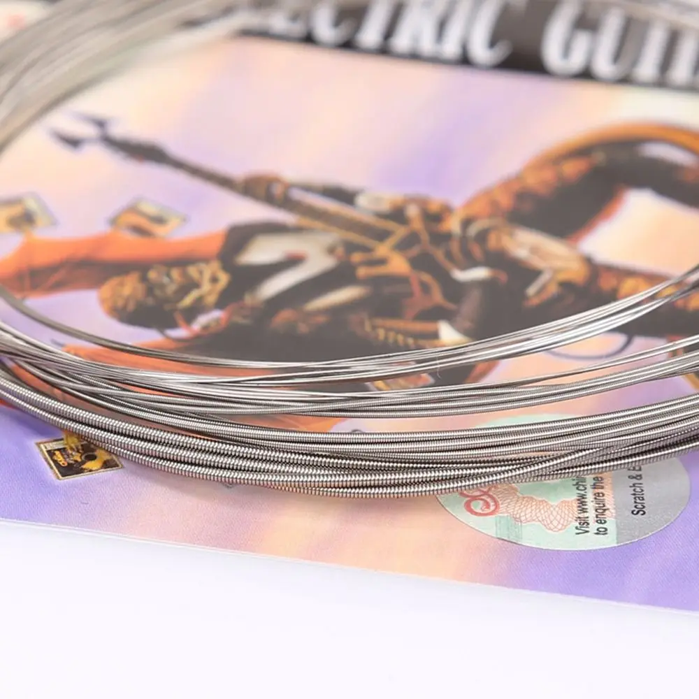 A506SL A506 Electric Guitar Strings E (1st) - (6th) Nickel Alloy Electric Guitar Strings Durable Universal