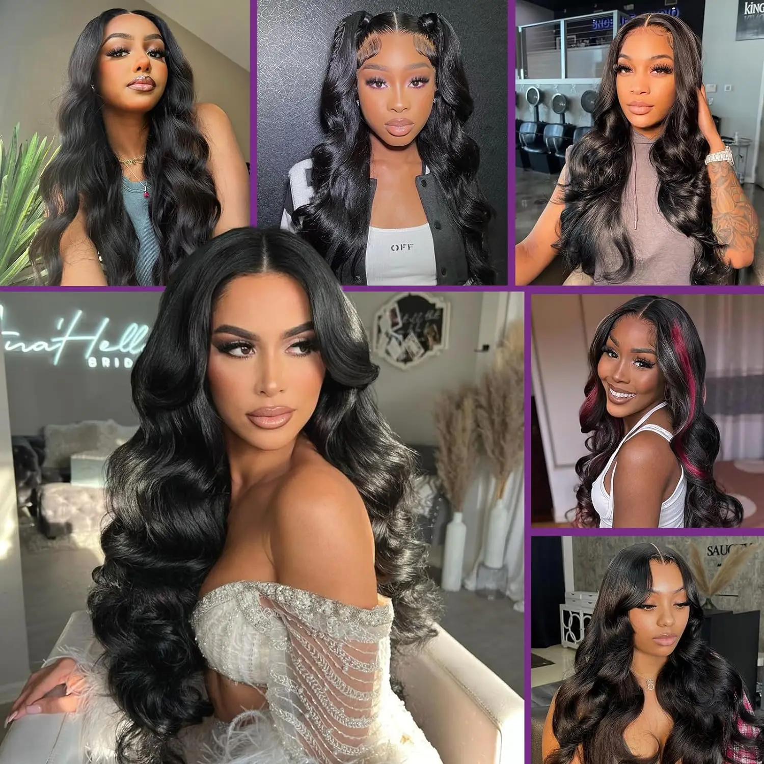 Body Wave Glueless Wigs Human Hair Ready to Wear 13x6 Hd Lace Frontal Wig 4x4 5x5 PreCut Closure Wig 100% Glueless Wig For Women image 5