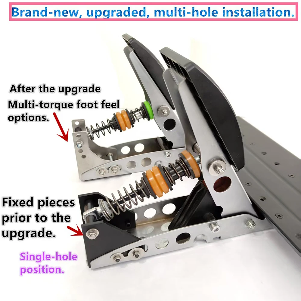 For FANATEC DD PRO CSL Pedal Simulated Racing Modification Pedal Brake Throttle Adjustable Damping MOD Kit