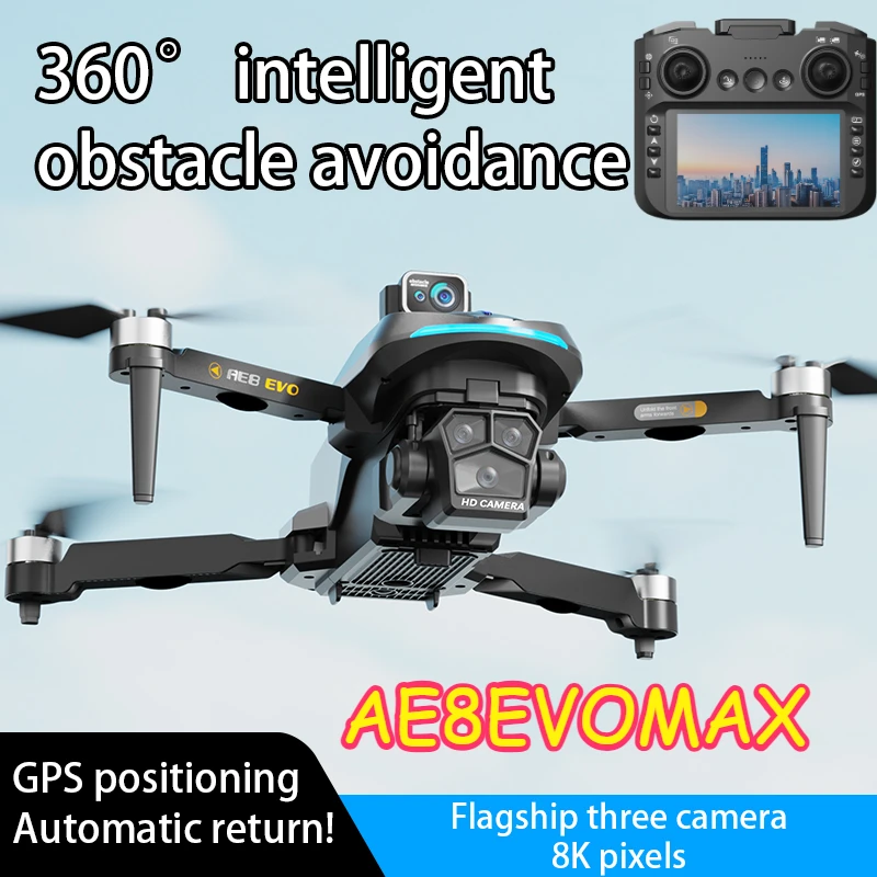 

202AE8EVMax 4.5-inch screen display GPS dual-mode 360 obstacle avoidance 90 electrically adjustable camera automatic return 5G