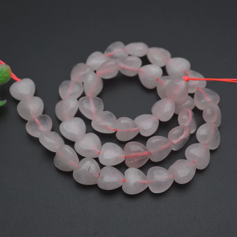 1strand Good Quality 10mm Heart Shape  Labradorite Rose Quartz Agate Howlite Natural Stone Loose Beads for Jewelry Making