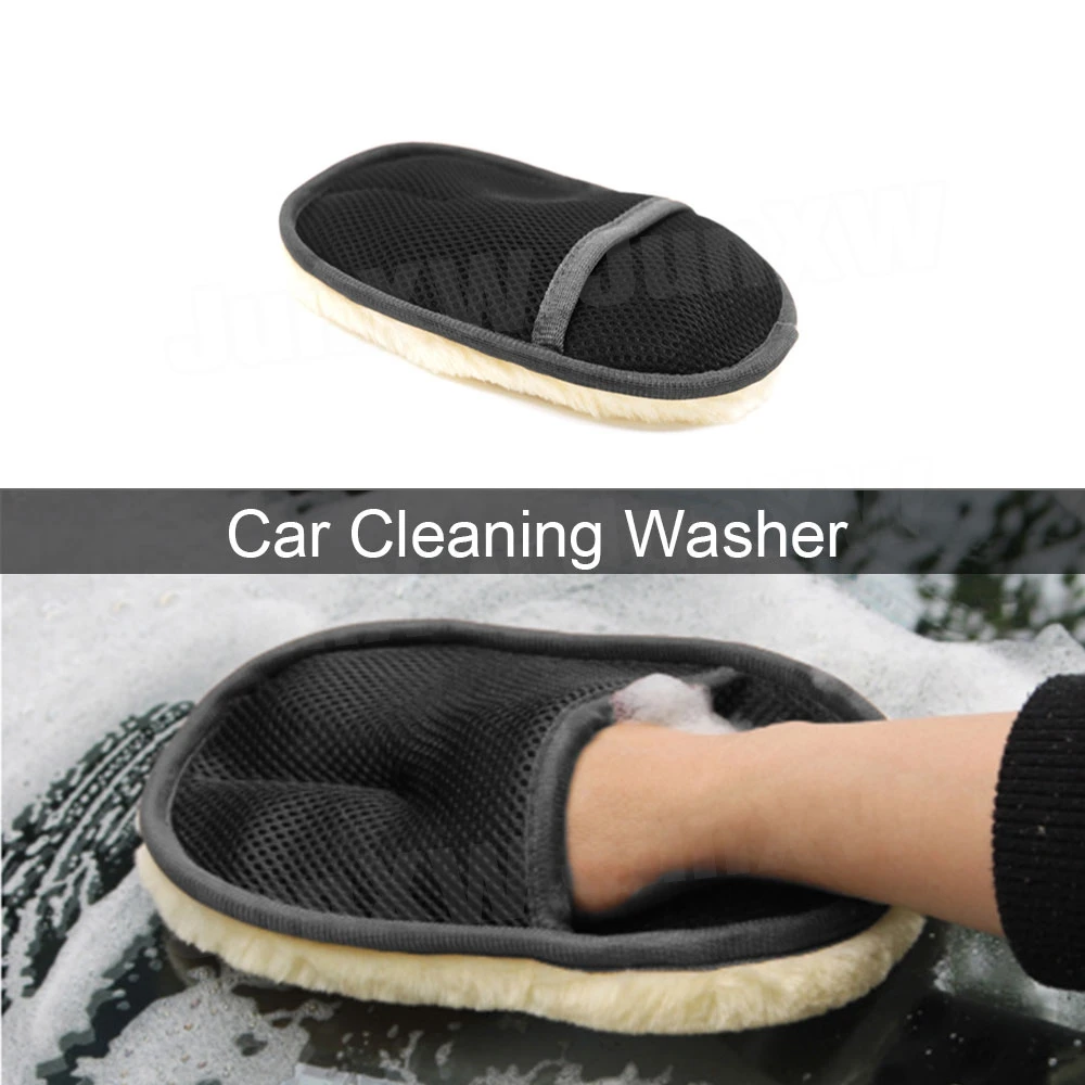 

Car Cleaning Brush Cleaner Wool Soft Car Washing Gloves Cleaning Brush Motorcycle Washer Care Automotive Car Styling 15*23cm