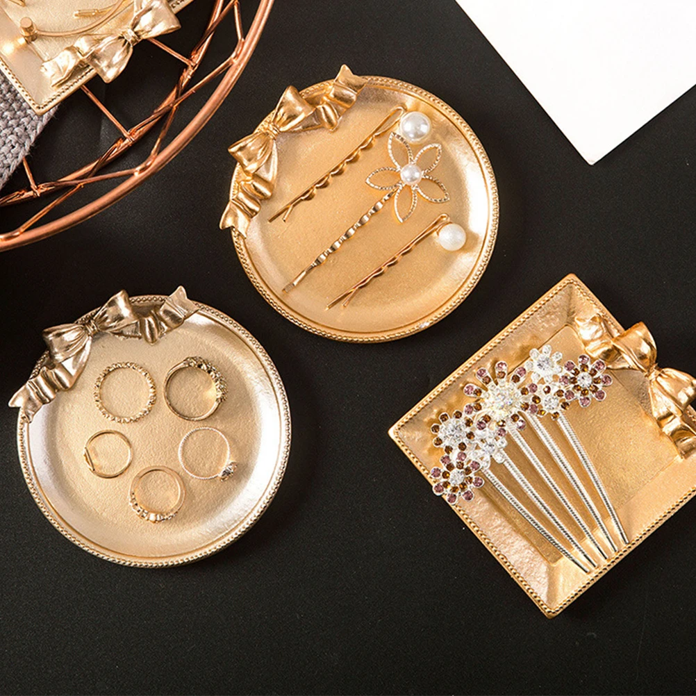 

1Set Creative Retro Photo Props Trays Nordic Durable Metal Luster Photography Accessories Jewelry Hair Clip Holder Home Decor