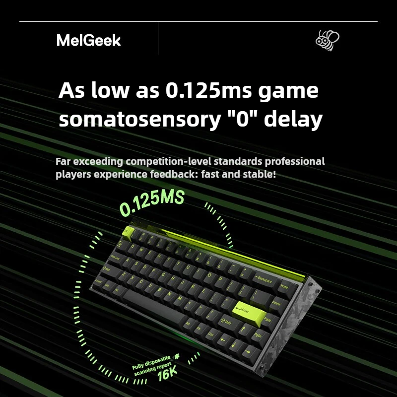 Melgeek Made68 Ultra Magnetic Shaft Mechanical Keyboard Aluminum Alloy RGB RT0.01 Customized E-sports Gamer Laptop Accessories