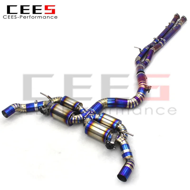 CEES Factory Directly Customized High Quality RS3 TTRS Titanium Exhaust Pipe Muffler For Audi RS3 8Y TTRS 2.5T 2017-2023