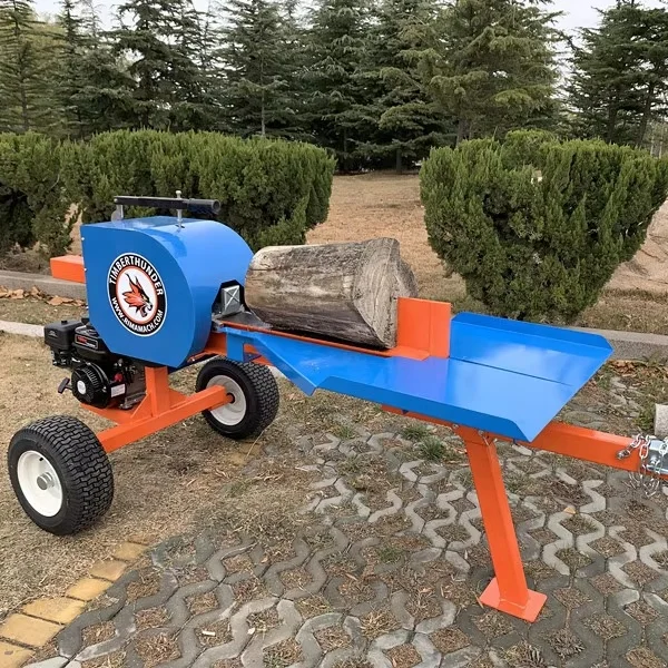 Hot Selling Forestry Machinery RIMA 40Ton Horizontal / Petrol FLS40 Manual Wood Processor Log Splitter Kinetic