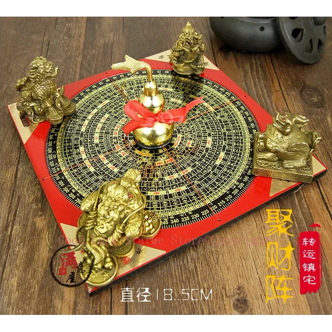 

HOT SALE -Geomantic master tool-HOME OFFICE efficacious JIN MU SHUI HUO TU Town house money drawing 8 Diagrams FENG SHUI LUO PAN