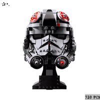 AT-AT driver helmet Space War home decoration assembly building blocks children's model children's Christmas birthday gift