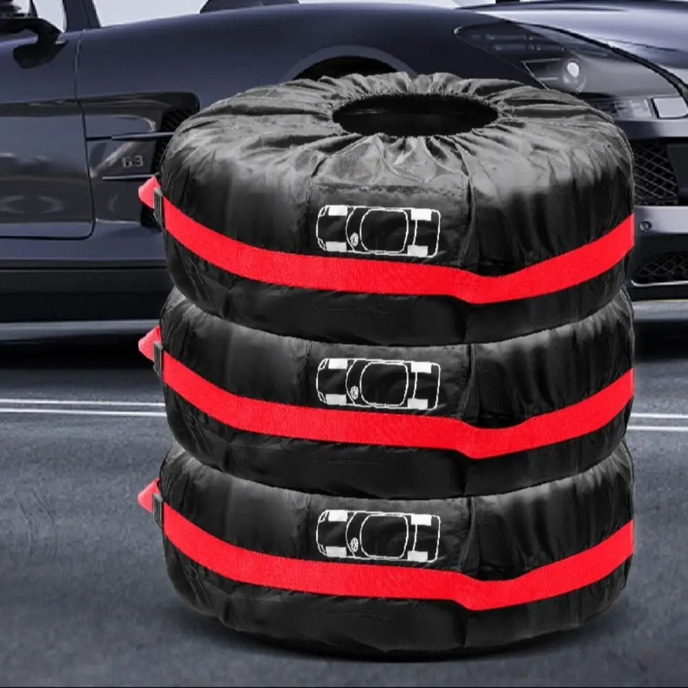 Waterproof Car Spare Tire Cover Polyester Dust-proof Tires Storage Bags Protect Sunscreen Protection Spare Tire Bag