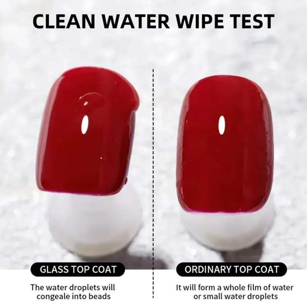 8.5/15ml Glossy Brush On Nail Art Glass Top Coat Long Lasting UV Soak Off Gel Nail Polish Sealing Coat Multi-fuction NailVarnish