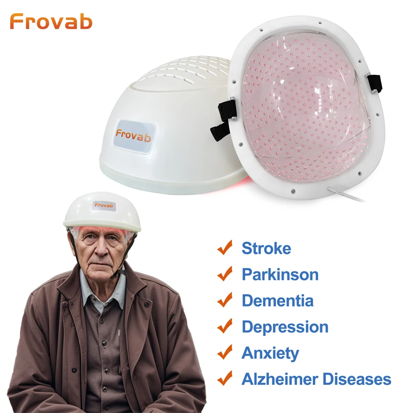 

810nm LED Red Light Therapy Depression Anxiety Photobiomodulation Device Brain Photobiomodulation Red Light Psychiatric Diseases