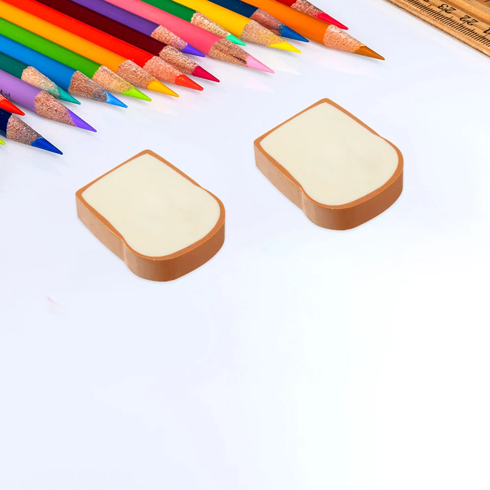 

Cookie Styling Eraser Cute Erasers Food Toast Cartoon Rubbers Mini for Parties Cool s