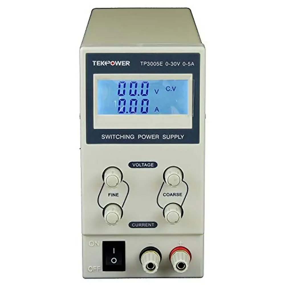 

Adjustable DC Power Supply 30V 5A with Digital Display Cable Air Fan Long Time Working Precision Adjustment Low Ripple Model