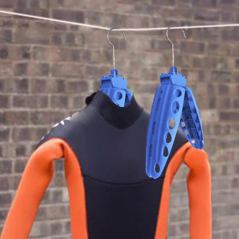 Diving Hanger Thickened Multifunctional Folding Drying Rack Travel Wetsuit Hanger Portable Foldable Wetsuit Surfing Hangers