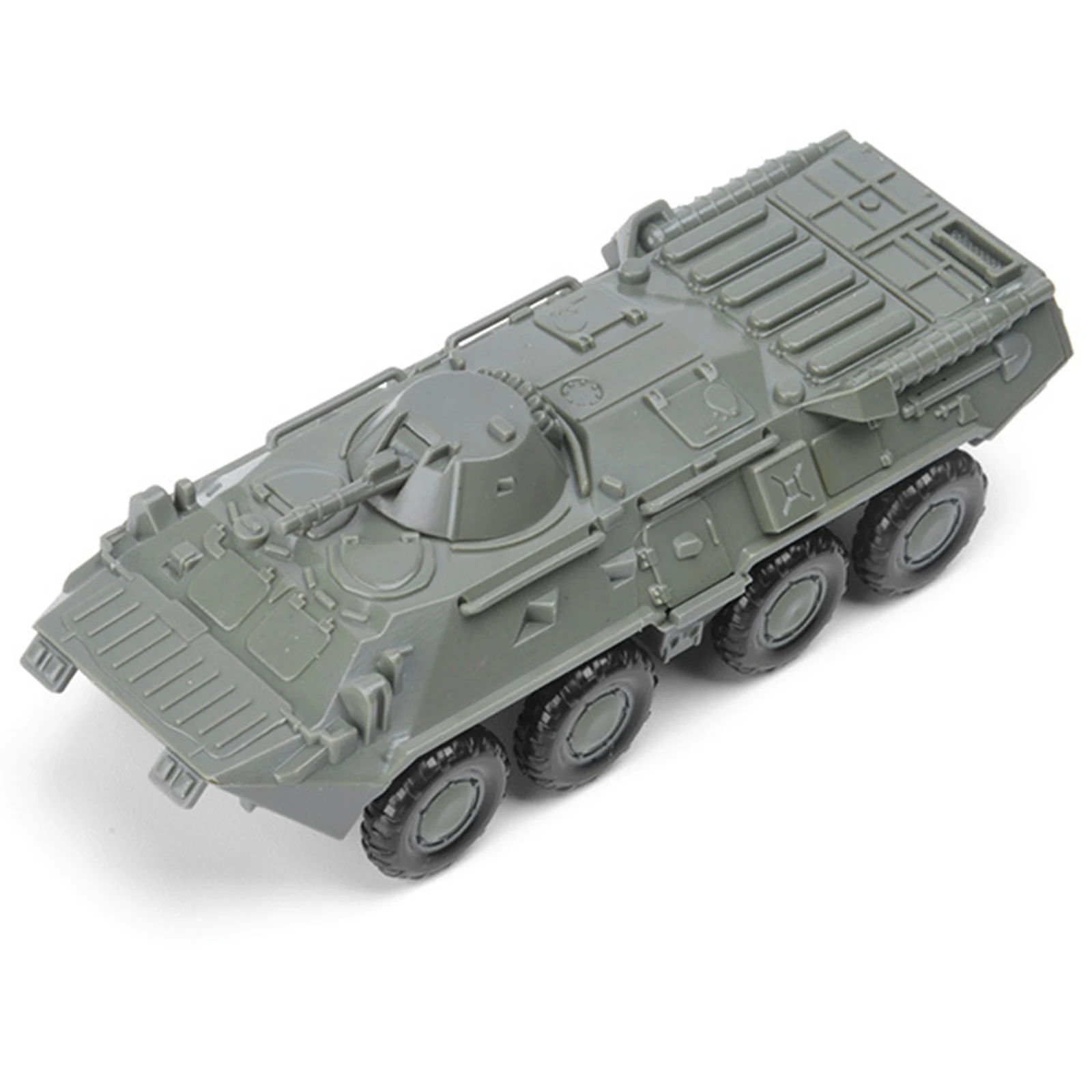 1:72 Camion BTR 80 Veicolo blindato a ruote Senza colla Modello di assemblaggio 4D Kit modello di auto giocattolo militare per la raccolta