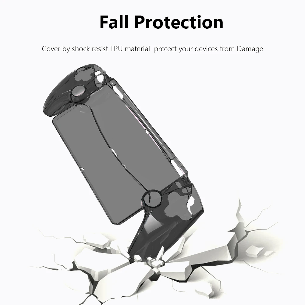 Funda protectora transparente a prueba de golpes para PC, cubierta protectora completa, anticaída, antiarañazos, lavable para Playstation Portal