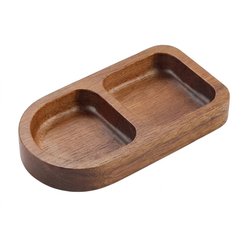 1pc Storage Organizer Tray Natural Pine Wood Jewelry Holder for Bedroom Vanity Bathroom Countertop Office Desk Decor
