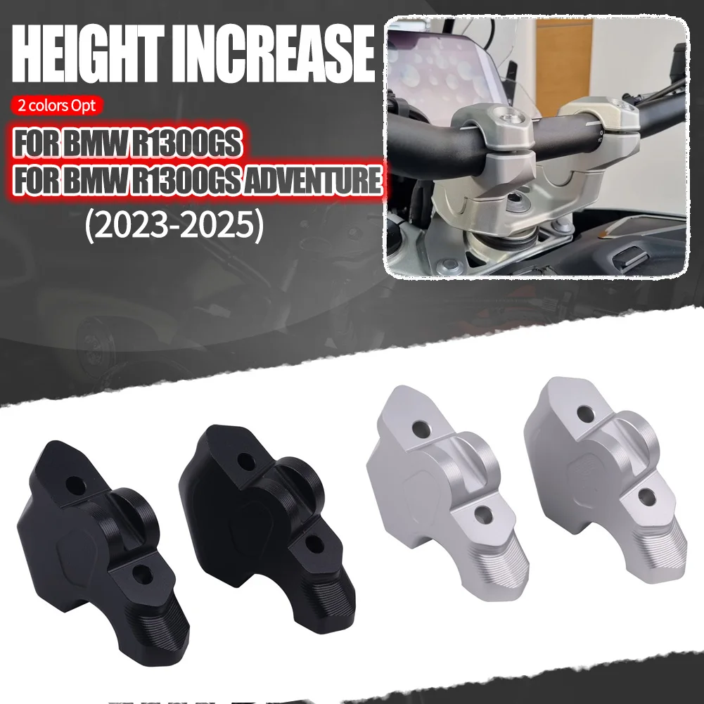 

2025 For BMW R 1300 GS R1300GS 2024 2025 Accessories Motorcycle CNC Aluminum Handlebar Riser Heightening Clamp Mount