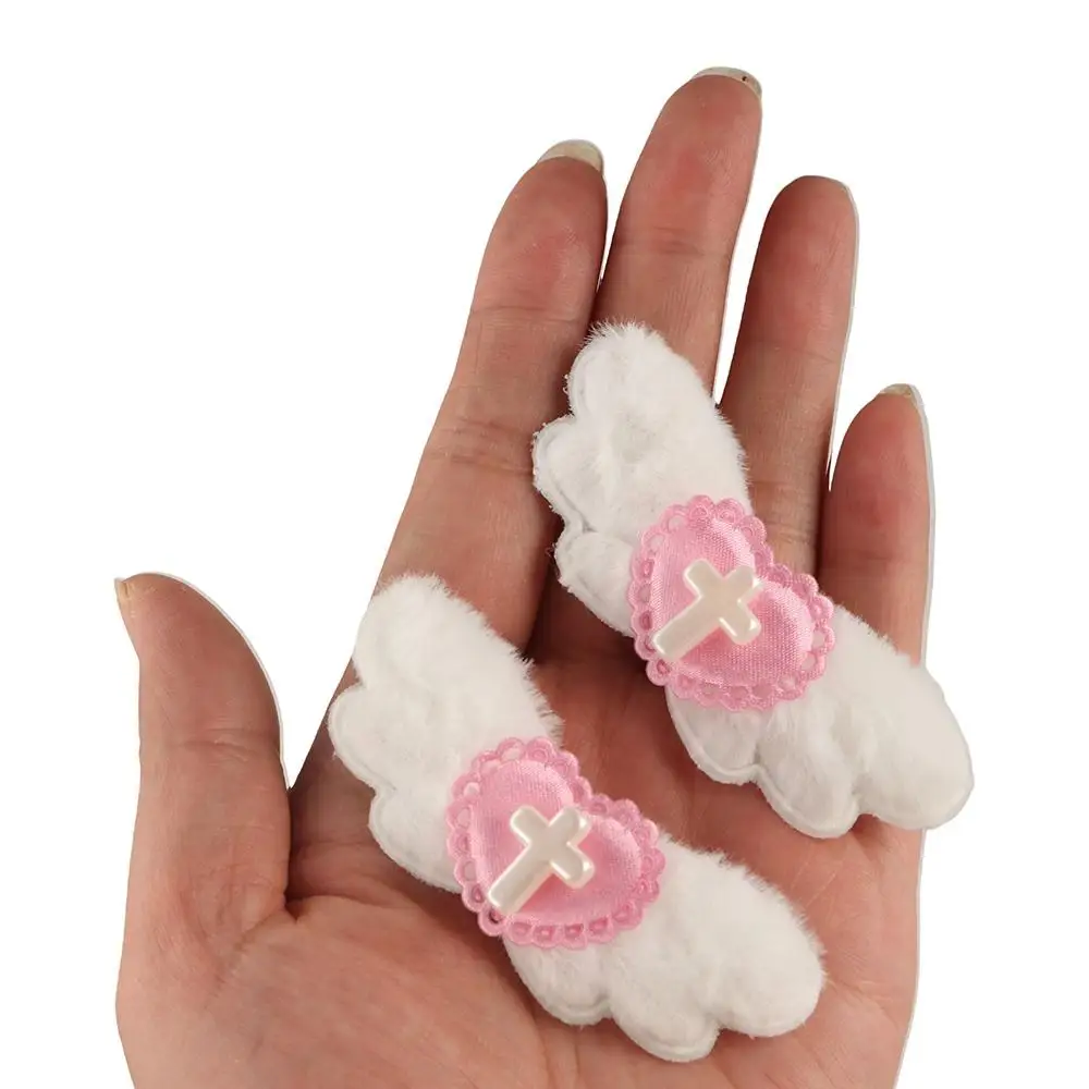 INS Эстетическая заколка для волос Y2K в готическом стиле Лолита с перекрестным крылом, милая крутая заколка для волос, заколки в стиле панк, Harajuku, челка, утконос для девочек