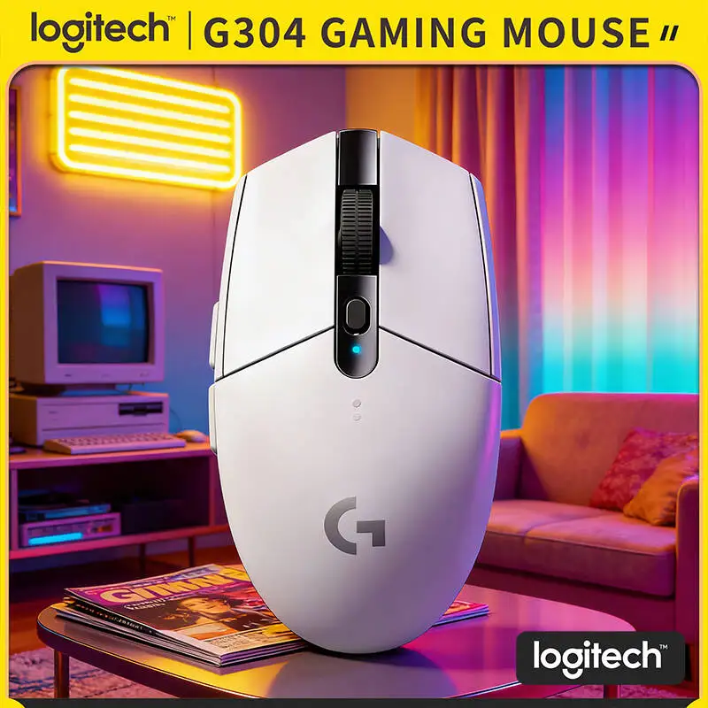 

Беспроводная игровая мышь Logitech G304, сенсор HERO 12000 DPI, LIGHTSPEED 1 мс, 9 месяцев автономной работы, точное движение, для ноутбуков и геймеров