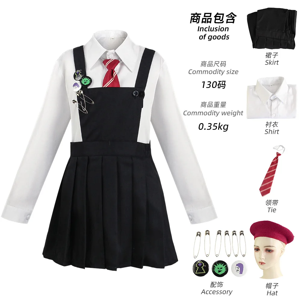 Film Matilda Cosplay Kostuum Schooluniform Jas Rok Stropdas Roald Dahl 'S Matilda Cosplay Halloween Schoolpakken Voor Kinderen Meisjes