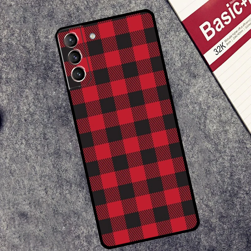 Plaid Pattern Stripes Case For Samsung Galaxy S24 S23 S22 S21 Plus Ultra Note 20 S9 S10 Note 10 S20 S21 FE Cover