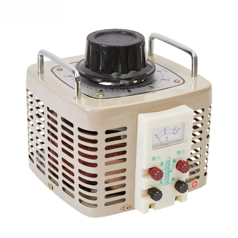 محول تلقائي متغير أحادي الطور 220 فولت سلسلة TDGC2 500VA-30KVA - لفائف نحاسية نقية بإخراج 0-300 فولت قابلة للتعديل