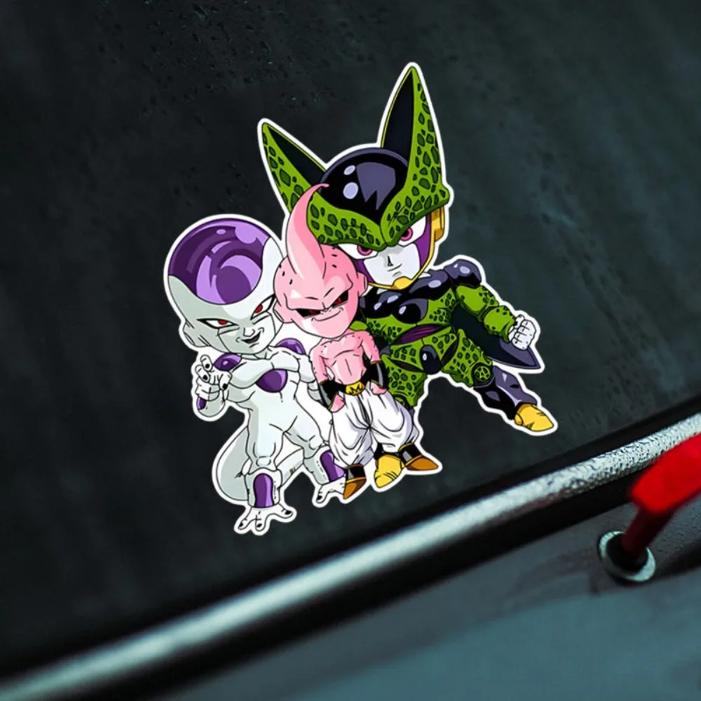 أنيمي لعبة دراغون بول ماجيك مان بوو متعة شخصية ملصقات السيارات أنيمي الكرتون جسم السيارة تغطي الخدوش ملصقات عاكسة