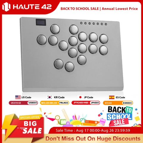 Haute42 Aluminium Alloy Hitbox Leverless Controller Stickless Arcade…