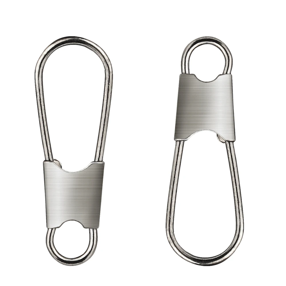 100 قطعة الفولاذ المقاوم للصدأ الصيد إغراء موصل الصيد المفاجئة وصلة دوّارة لصيد الأسماك إغراء دبوس معالجة الصيد هوك أداة #4