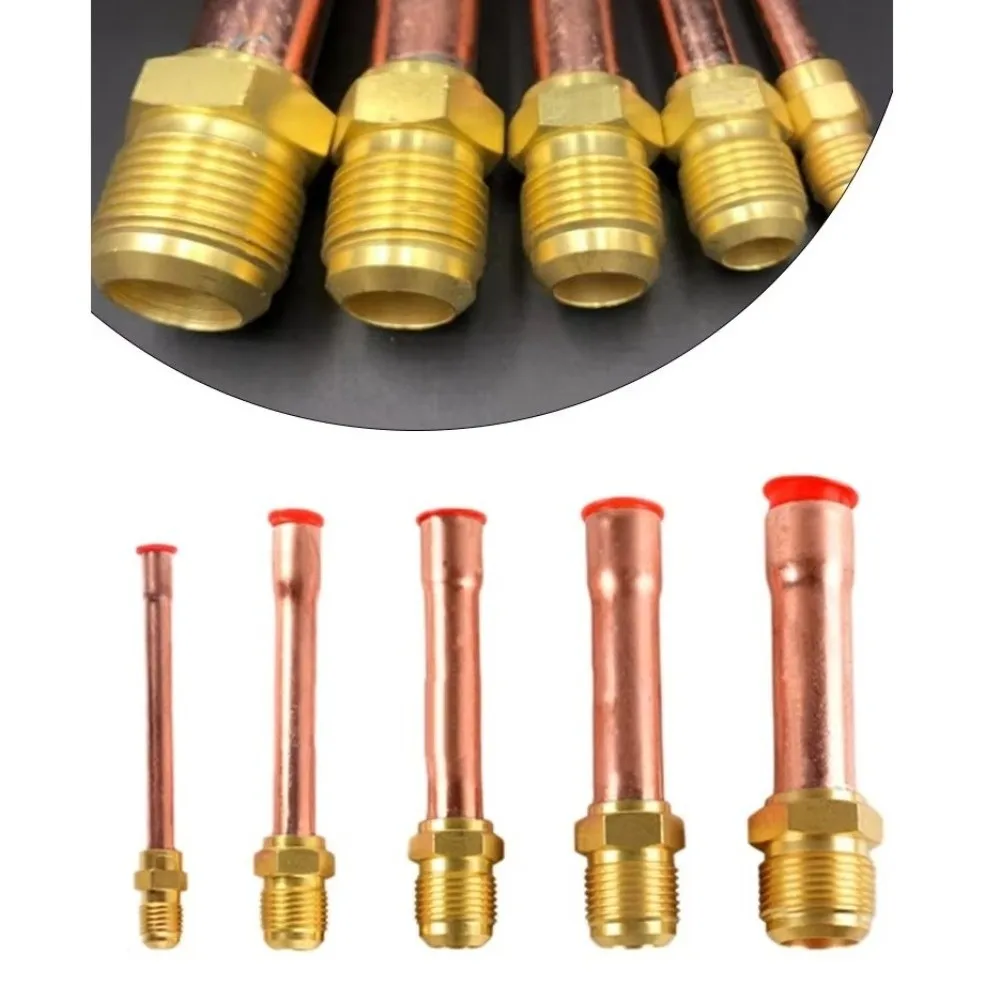 Forged Brass Air Conditioning Copper Pipe Threaded Connector End Feed Coupler Flare Pipe Fitting Flare Pipe